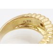 K18 ルビーダイアイリリング 0.59ct 0.20ct 9.30g　刻印(2)