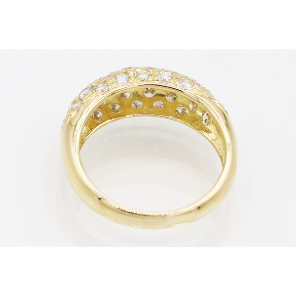 K18 ダイアイリリング 1.35ct 4.30g　内側