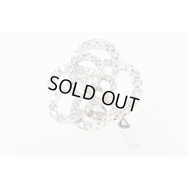 K18WG ダイアイリリング 0.75ct 4.90g　サイド