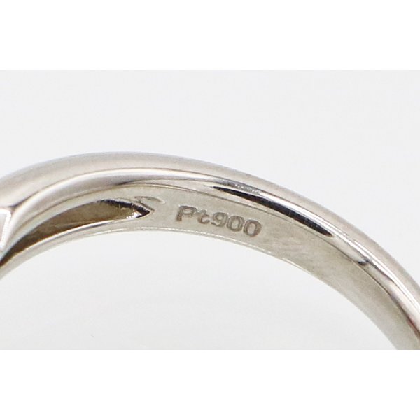 PT900 ルビーダイアイリリング 0.55ct 0.50ct 5.60g　刻印