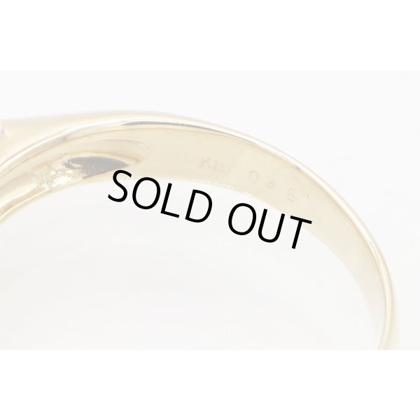 K18 ルビーダイアイリリング 0.46ct 0.45ct 4.20g　刻印