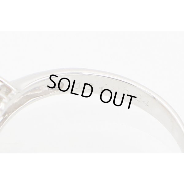 PT900 スペサルティンガーネットダイアイリリング 1.31ct 0.24ct 3.80g　刻印(2)