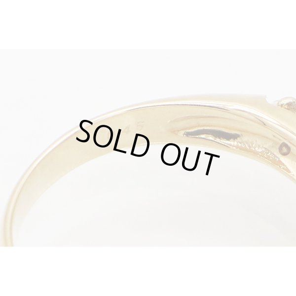 K18 ルビーダイアイリリング 0.46ct 0.45ct 4.20g　刻印(2)