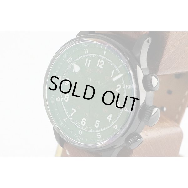 ブローバ　タイプＡ－１５　黒文字盤　サイド拡大