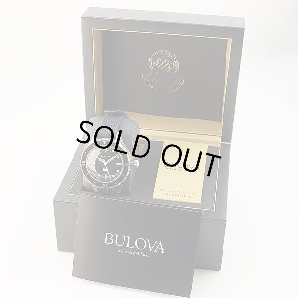 ブローバ　ミルシップ　Ｗ２１８１　サブマーシブル　黒文字盤　箱・保証書