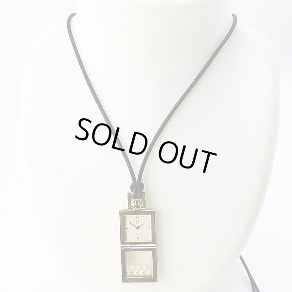 ミキモト　ベビーパール　ペンダントウォッチ　ＮＮＳ－００３８４Ｆ　白文字盤　装着イメージ