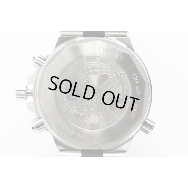 ブルガリ　ディアゴノプロ　ＤＰ４２Ｓ　ＧＭＴ　グレー文字盤　裏面拡大