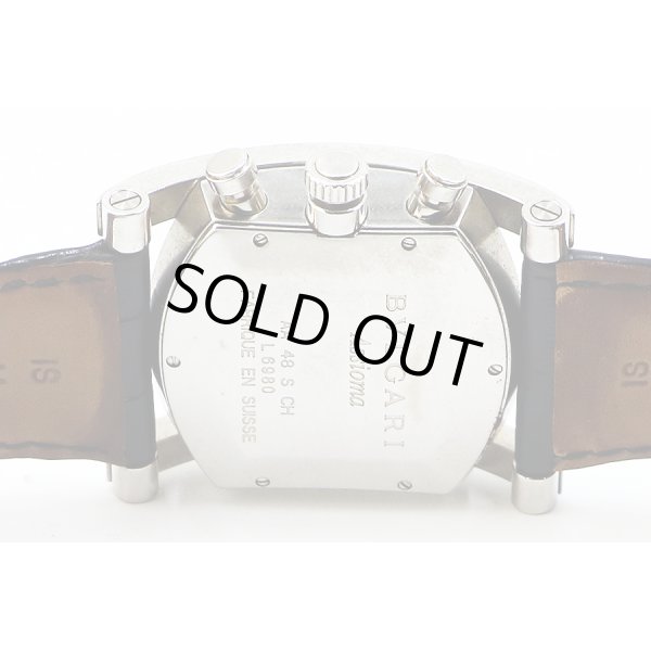 ブルガリ　アショーマ　クロノグラフ　ＡＡ４８ＳＣＨ　黒文字盤　裏面拡大