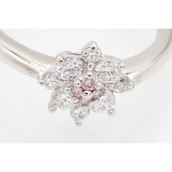 PT900 ダイアイリリング 0.05ct 0.45ct 4.30g　拡大