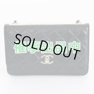 画像: シャネル　チェーンウォレット A80982 ブラック／GP金具