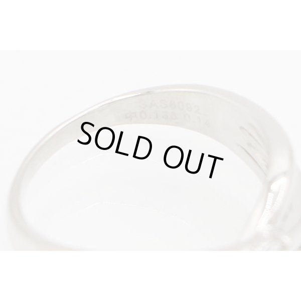 PT900 ダイアイリリング 0.136ct 0.14ct 6.30g　刻印(2)