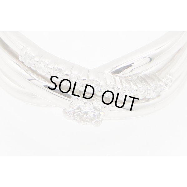 PT900 ダイアイリリング 0.136ct 0.14ct 6.30g　拡大