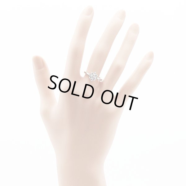 PT900 ダイアイリリング 0.05ct 0.45ct 4.30g　装着イメージ