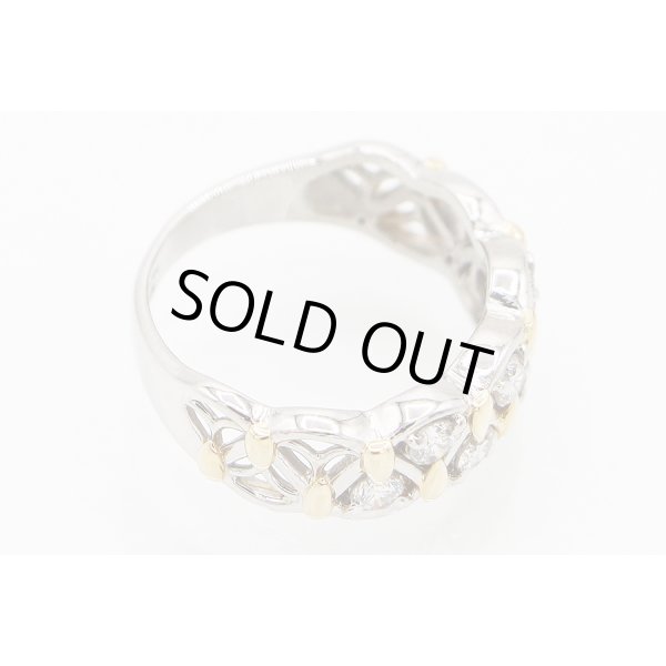 PT900/K18 ダイアイリリング 0.54ct 6.30g