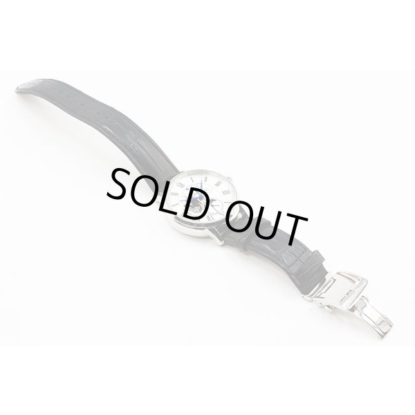 オリエントスター　ＲＫ－ＡＹ０１０２　銀文字盤　メカニカルムーンフェイス　革ベルト状態　表面