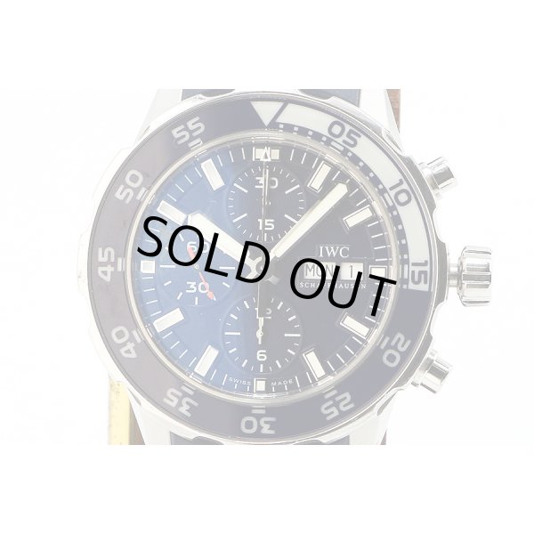ＩＷＣ　アクアタイマー　クロノグラフ　ＩＷ３７６７１１　紺文字盤　表面