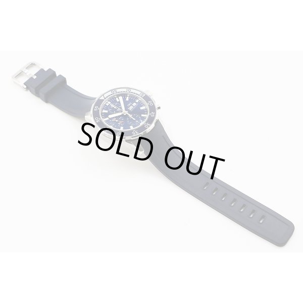 ＩＷＣ　アクアタイマー　クロノグラフ　ＩＷ３７６７１１　紺文字盤　ラバーベルト状態