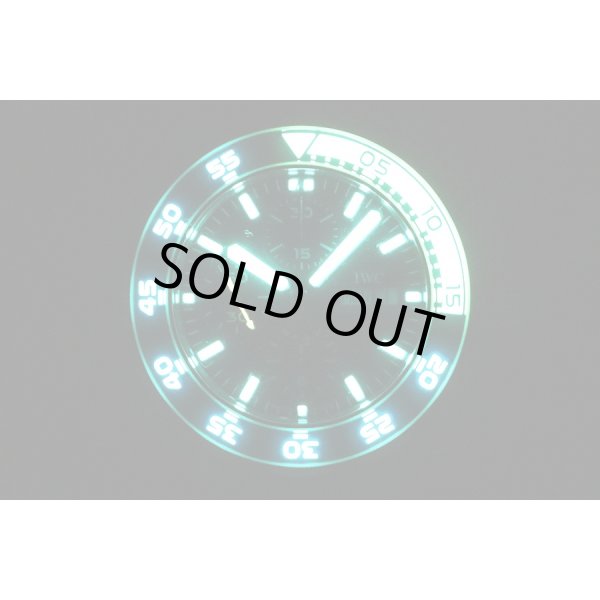 ＩＷＣ　アクアタイマー　クロノグラフ　ＩＷ３７６７１１　紺文字盤　ライト暗闇