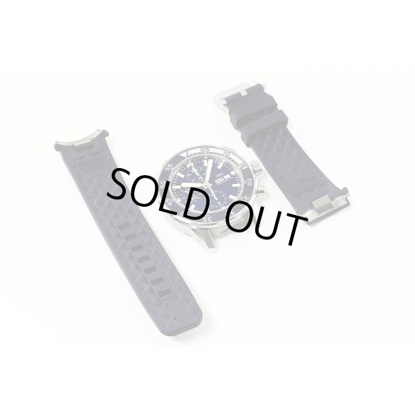 ＩＷＣ　アクアタイマー　クロノグラフ　ＩＷ３７６７１１　紺文字盤　ラバーベルト脱着