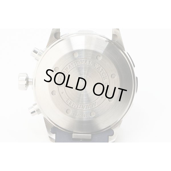 ＩＷＣ　アクアタイマー　クロノグラフ　ＩＷ３７６７１１　紺文字盤　裏面拡大