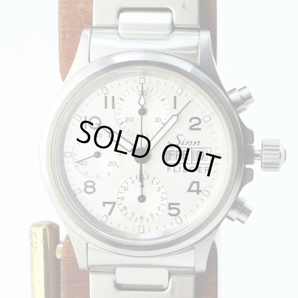 ジン　３５６ＳＡ　フリーガーIII　クロノグラフ　銀文字盤