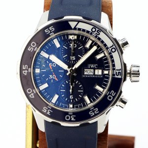 画像: ＩＷＣ　アクアタイマー　クロノグラフ　ＩＷ３７６７１１　紺文字盤