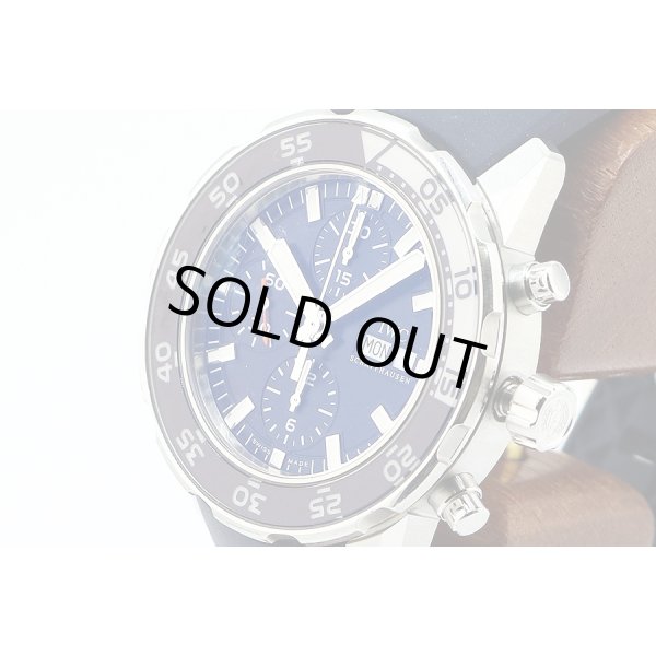 ＩＷＣ　アクアタイマー　クロノグラフ　ＩＷ３７６７１１　紺文字盤　サイド拡大