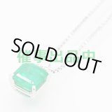 画像: タサキ　PT900/850 エメラルドダイアイリペンダントネックレス 1.73ct 0.11ct 5.10g