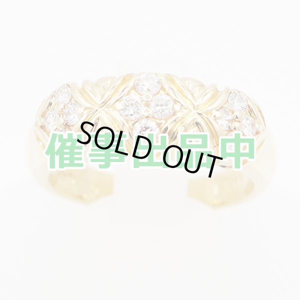 画像1: セイコージュエリー　K18 ダイアイリリング 0.35ct 6.40g (1)