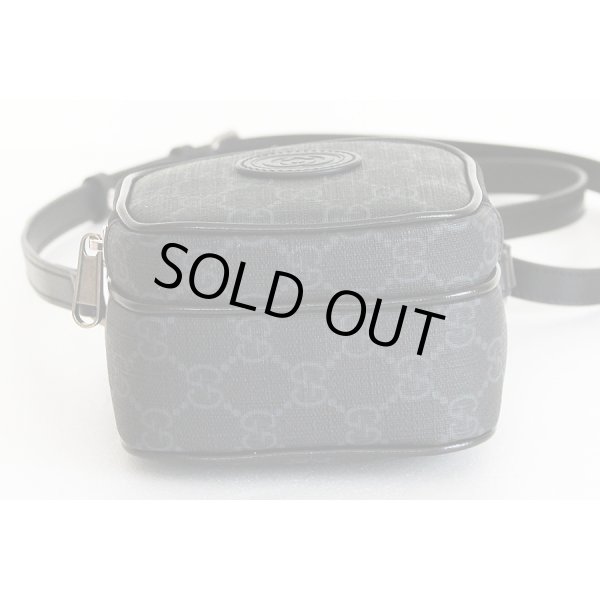 グッチ　インターロッキングG ショルダーバック 672952 9416 ブラック　底