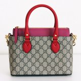 画像: グッチ　GGスプリーム 2WAYミニショルダーバック 453177 204991 ベージュ／ピンク／レッド