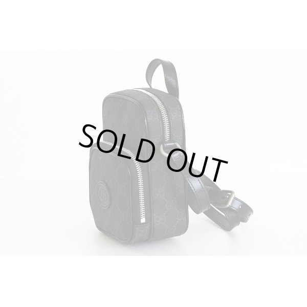 グッチ　インターロッキングG ショルダーバック 672952 9416 ブラック　サイド