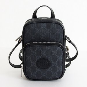 画像: グッチ　インターロッキングG ショルダーバック 672952 9416 ブラック
