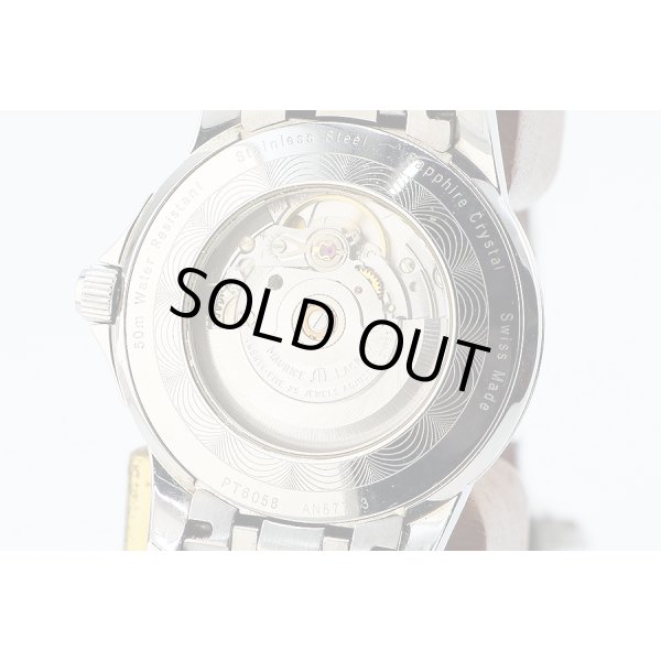 モーリス・ラクロア　ポントス　デイデイト　ＰＴ６０５８　銀文字盤　裏面拡大