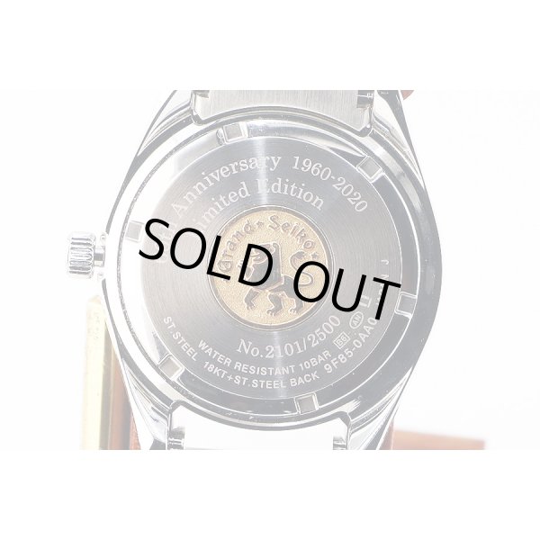 グランドセイコー　ＳＢＧＰ００７　９Ｆ８５－０ＡＡ０　紺文字盤　赤秒針　ＧＳ６０周年限定　裏面拡大