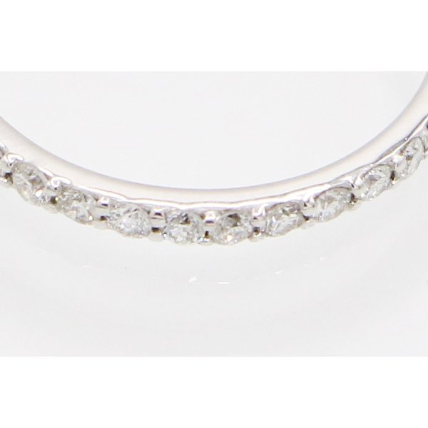 K18WG ダイアイリリング 0.21ct 1.10g 拡大