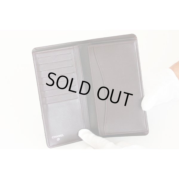 シャネル　マトラッセ ニツ折長財布 A31509 ブラック／SIV金具　中身