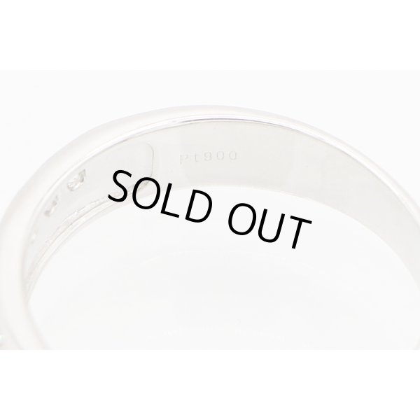 PT900 ダイアイリリング 0.35ct 4.70g　刻印