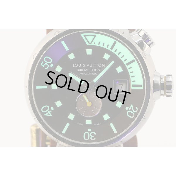 ルイヴィトン　タンブール　ダイバー　Ｑ１０３１　茶文字盤　ライト