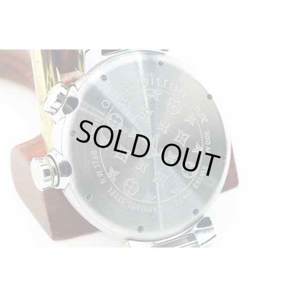 ルイヴィトン　タンブール　ダイバー　Ｑ１０３１　茶文字盤　裏面拡大