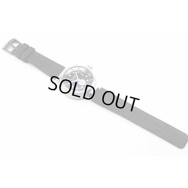 ルイヴィトン　タンブール　ダイバー　Ｑ１０３１　茶文字盤　ラバーベルト状態　表面