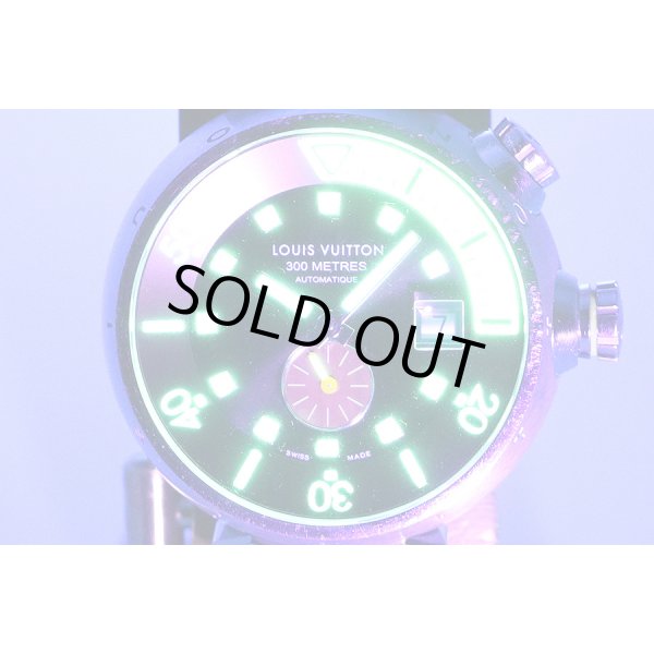 ルイヴィトン　タンブール　ダイバー　Ｑ１０３１　茶文字盤　ライト