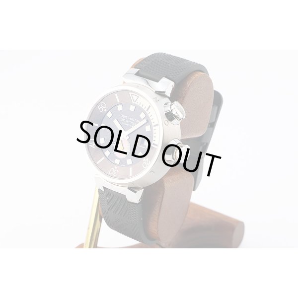 ルイヴィトン　タンブール　ダイバー　Ｑ１０３１　茶文字盤　サイド