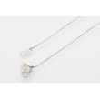 PT900/850 ダイアイリペンダントネックレス 0.410ct 2.60g　留め具外したイメージ