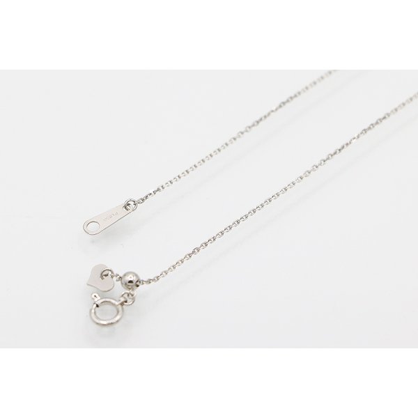 PT900/850 ダイアイリペンダントネックレス 0.410ct 2.60g　留め具外したイメージ