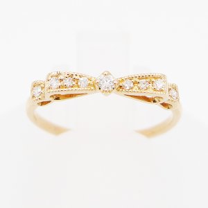 画像: K18PG ダイアイリリング 0.10ct 1.60g