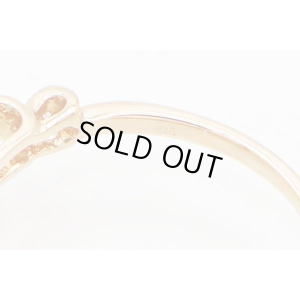 K18PG ダイアイリリング 0.10ct 1.60g　刻印(1)