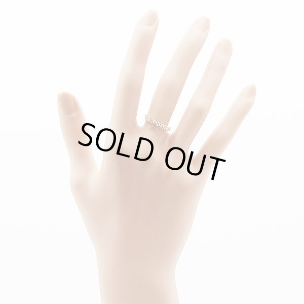 K18PG ダイアイリリング 0.10ct 1.60g　装着イメージ