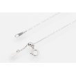 K18WG ダイアイリペンダントネックレス 0.75ct 4.30g　留め具外したイメージ
