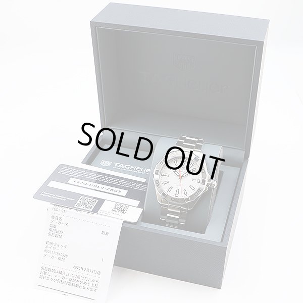 タグホイヤー　アクアレーサー　ＷＢＤ１１１１　白文字盤　箱・保証書